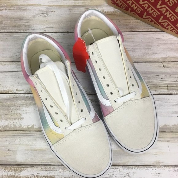 🍭Vans Old Skool Aura Shift Multi True White WMNS - Picture 5 of 12